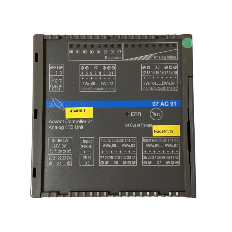 ABB GJR5252300R3101 07AC91F Analog Input/Output Module2